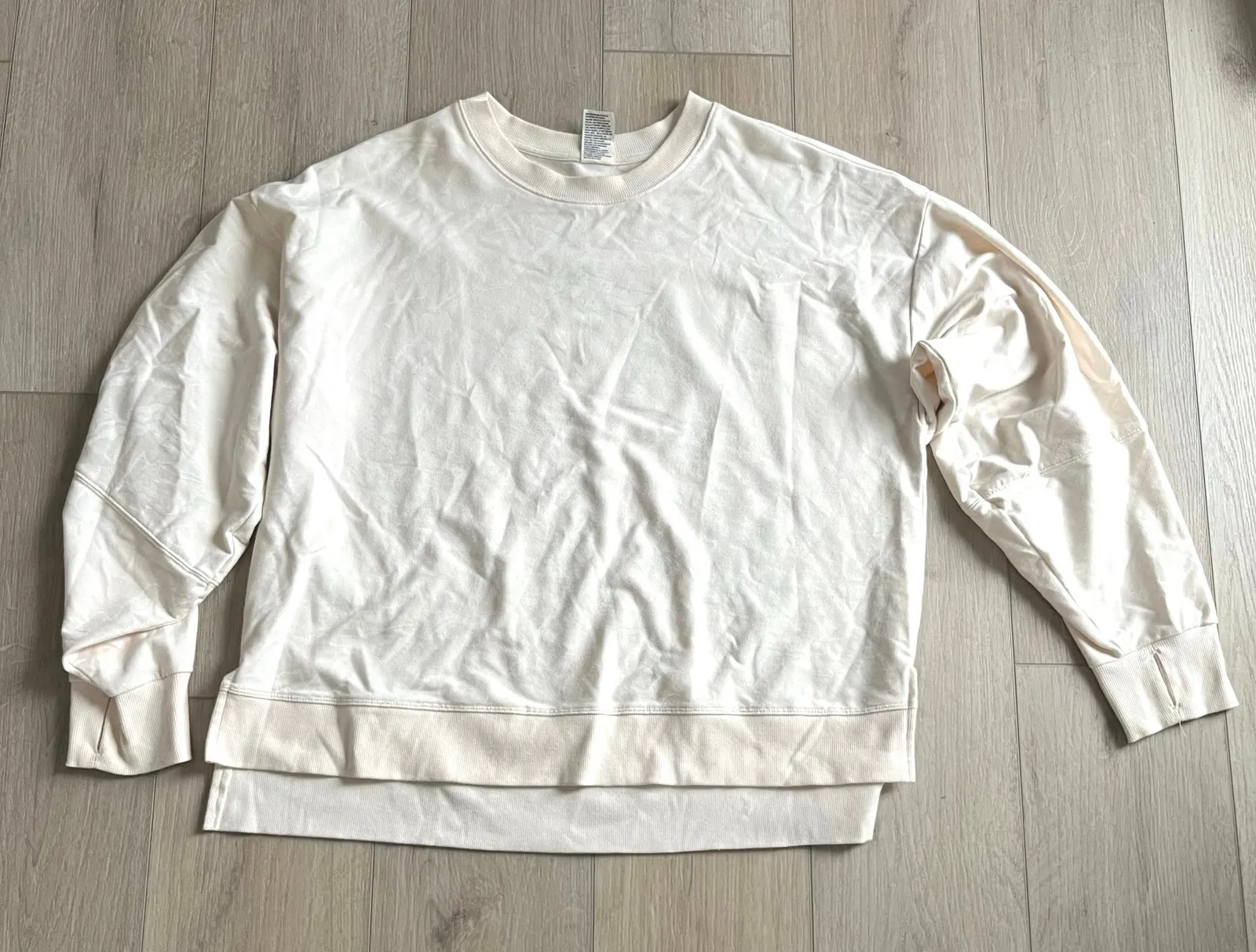 All in Motion Women’s Ivory Marbled Crewneck Size XL - Image 1