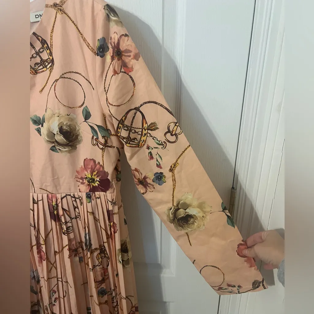 DMN By Ozduman Floral Dress Orange Size 16 - Image 5