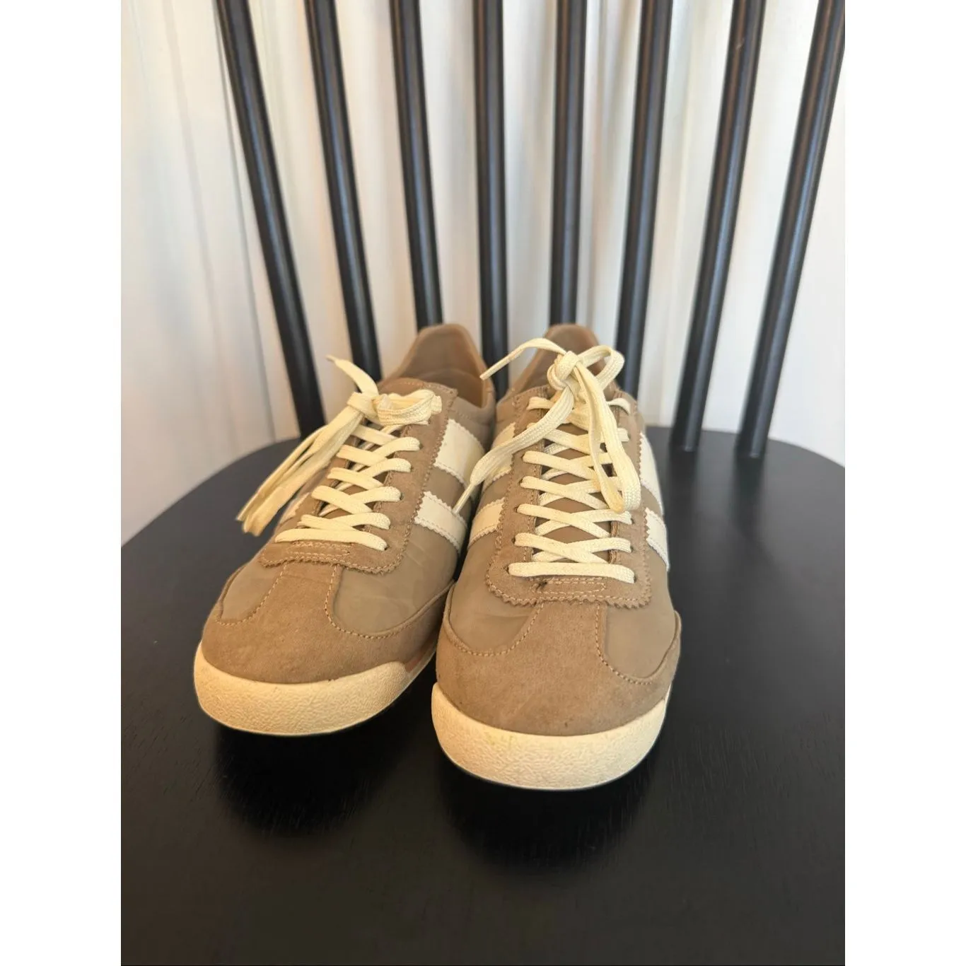 Madden Girl jumper striped brown tan striped sneaker 6 - Image 5