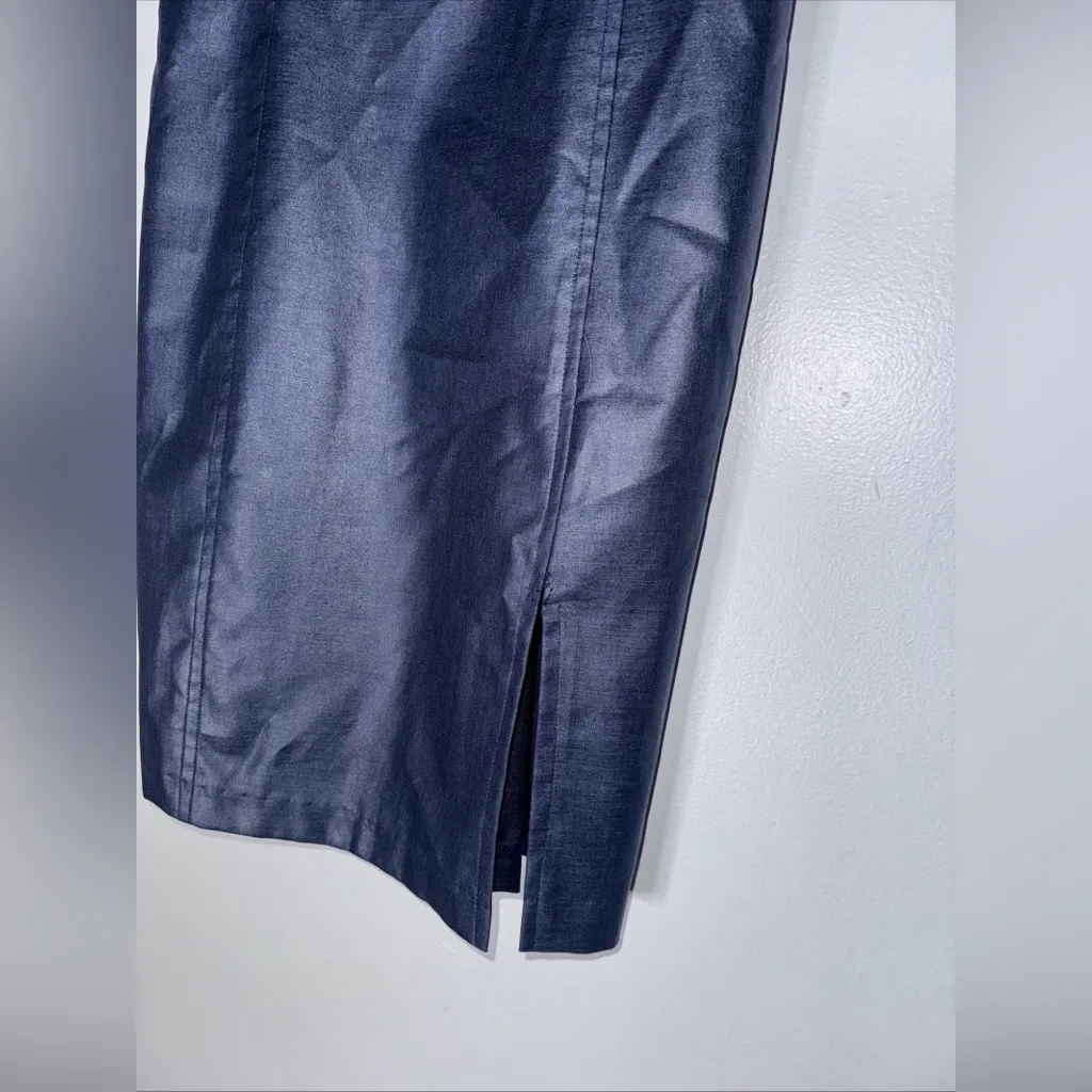 Vintage La Belle Dress Blues Sleeveless Pencil‎ Dress Size 7/8 USA Blue - Image 3