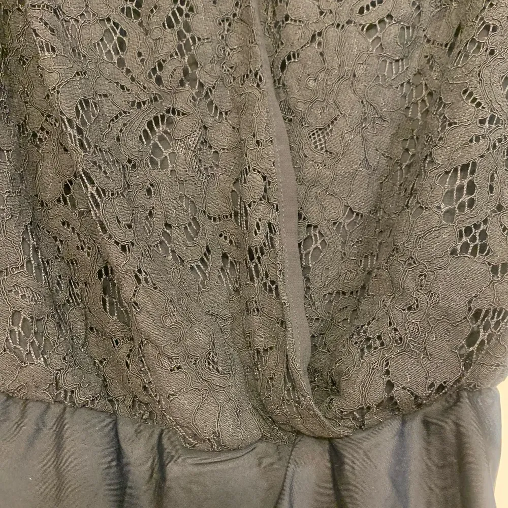 Judith March Black Laced Long Sleeve Bodysuit  1839 - Image 3