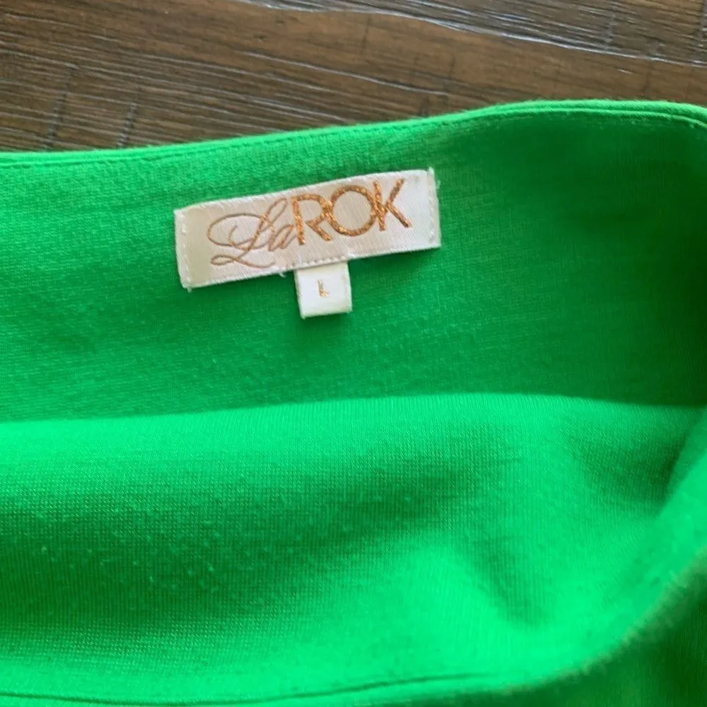 LaRok Green mini Skirt Size Large Green - Image 9