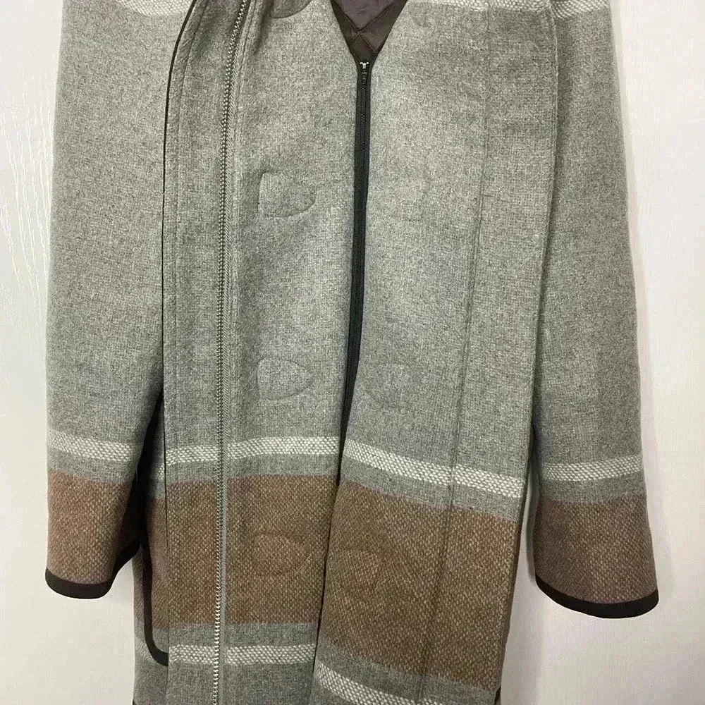 Veronica Beard - Flint Dickey Wool-Blend Coat Camel Grey Multi Size Medium NWT - Image 9