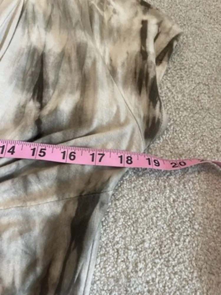 VTG 90s Y2k‎ Fairy Grunge Beads Tie Dye Brown Cream Size Medium - Image 11