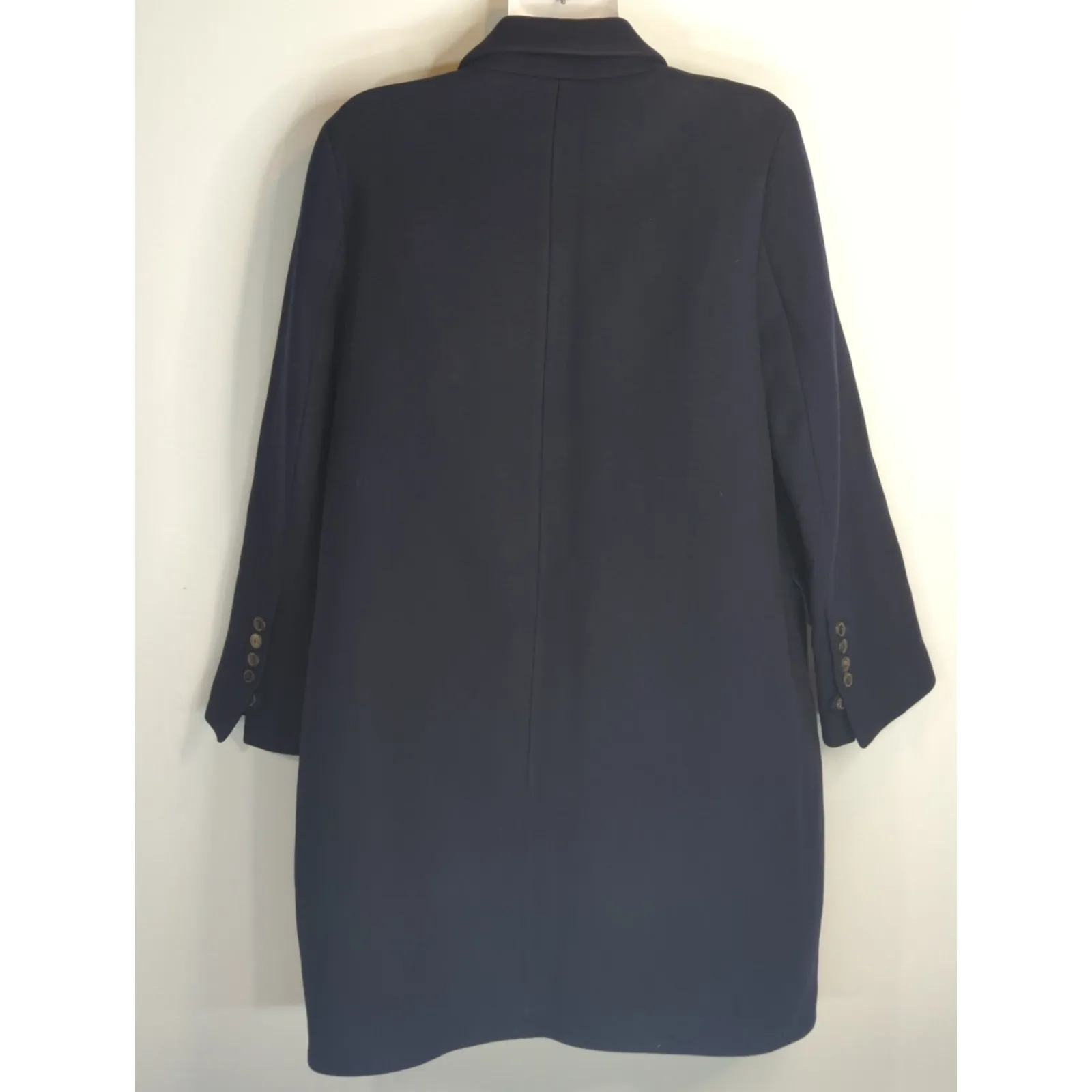 Zara Black Wool Double Breasted Coat Womens M Gold Button Outdoor Gorpcore - Image 8