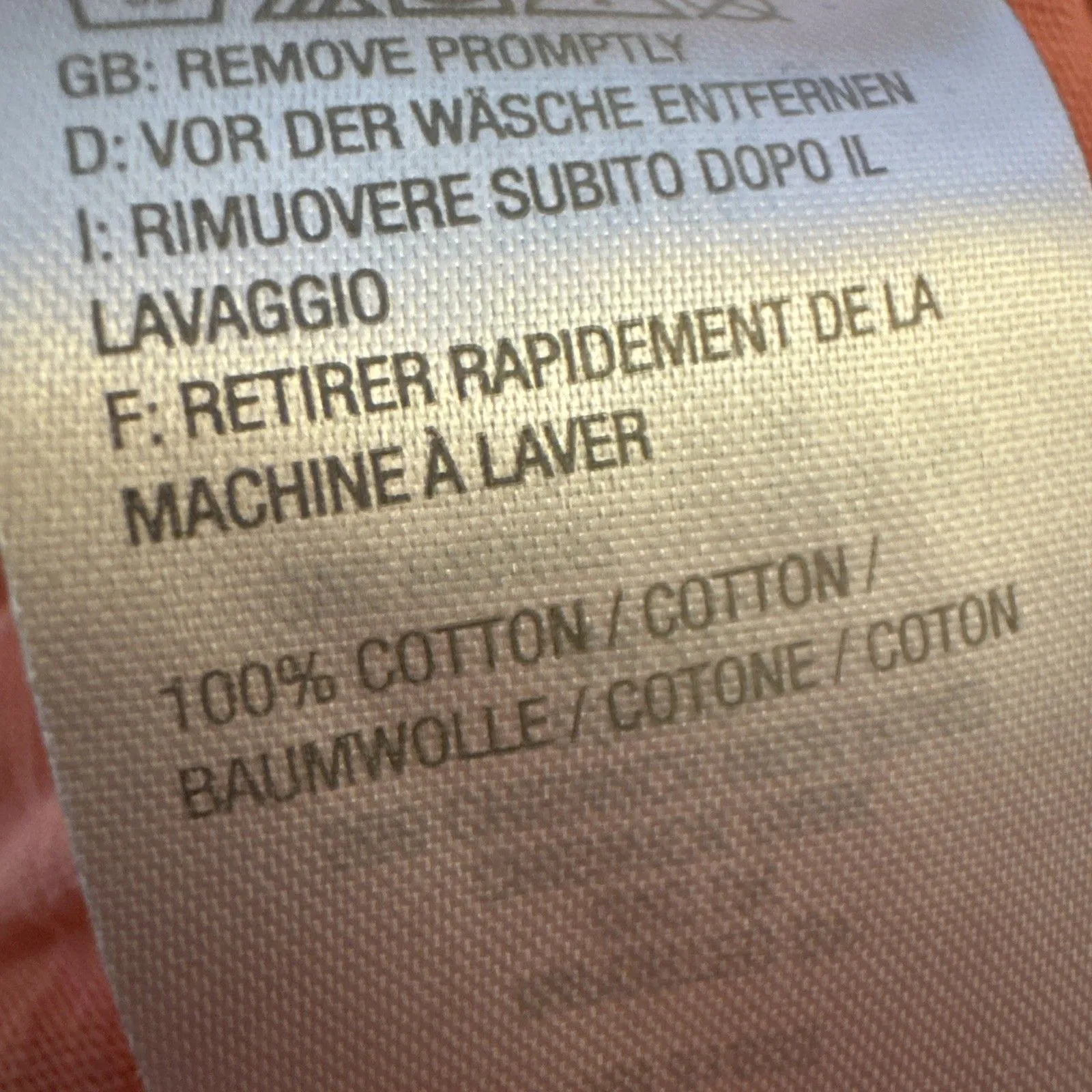 LOGO by Lori Goldstein Womens Cotton Slub Dress L Peach Lagenlook Pockets READ - Image 3