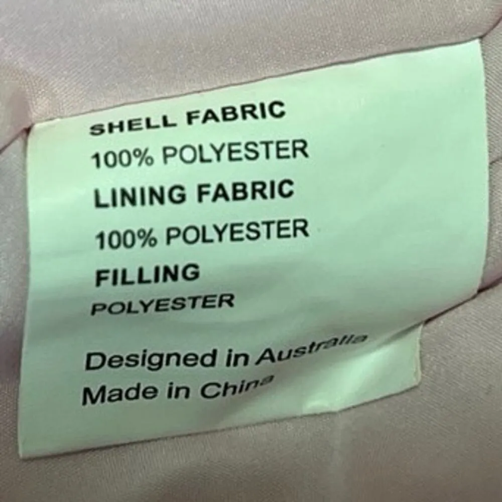 Toast Society Pluto Pink Zip Up Hooded Winter Outdoor Puffer Coat Jacket Size S - Image 4