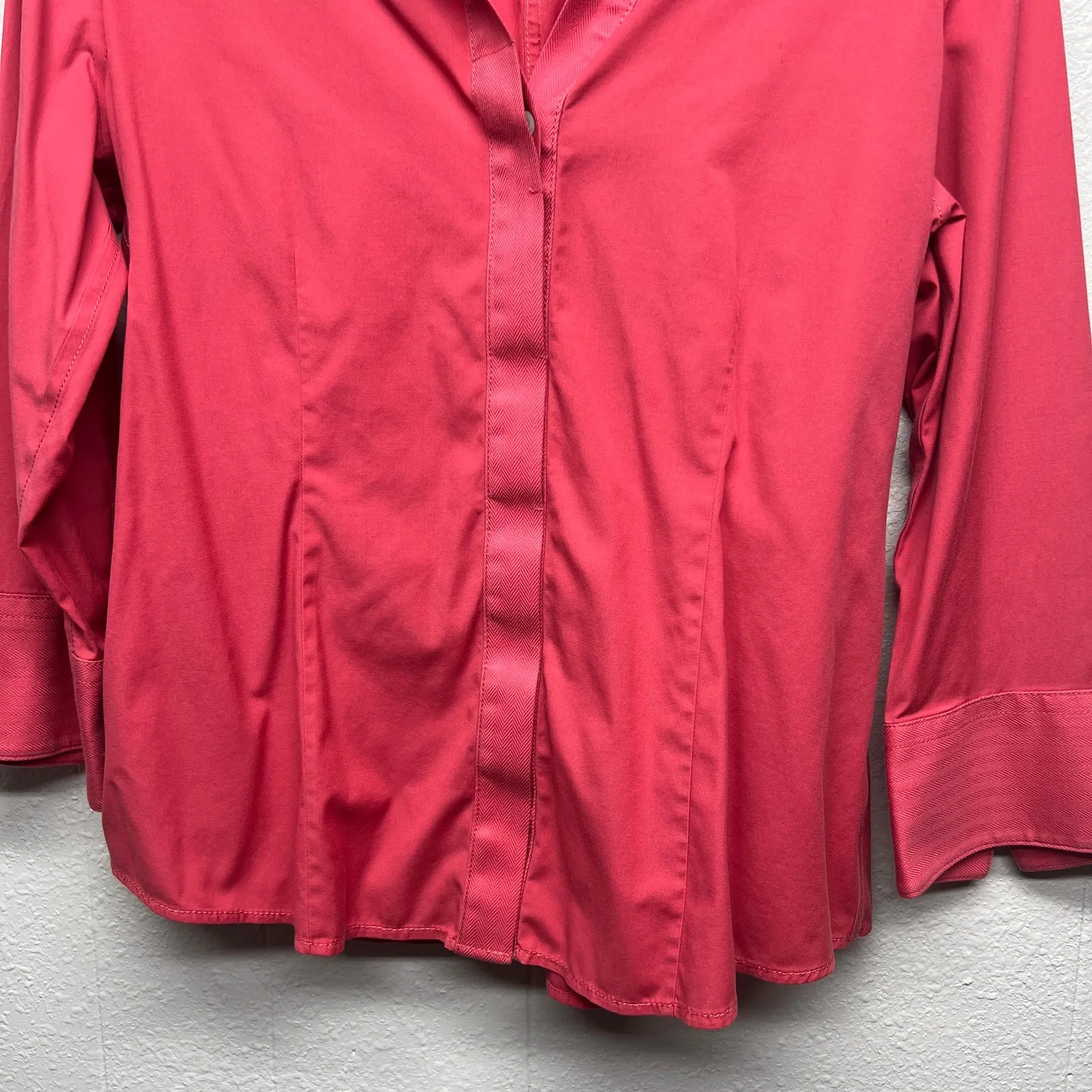 Vintage Talbots Shirt Womens 14 Wrinkle Resistant Y2K 90s Business Casual Career - Image 4