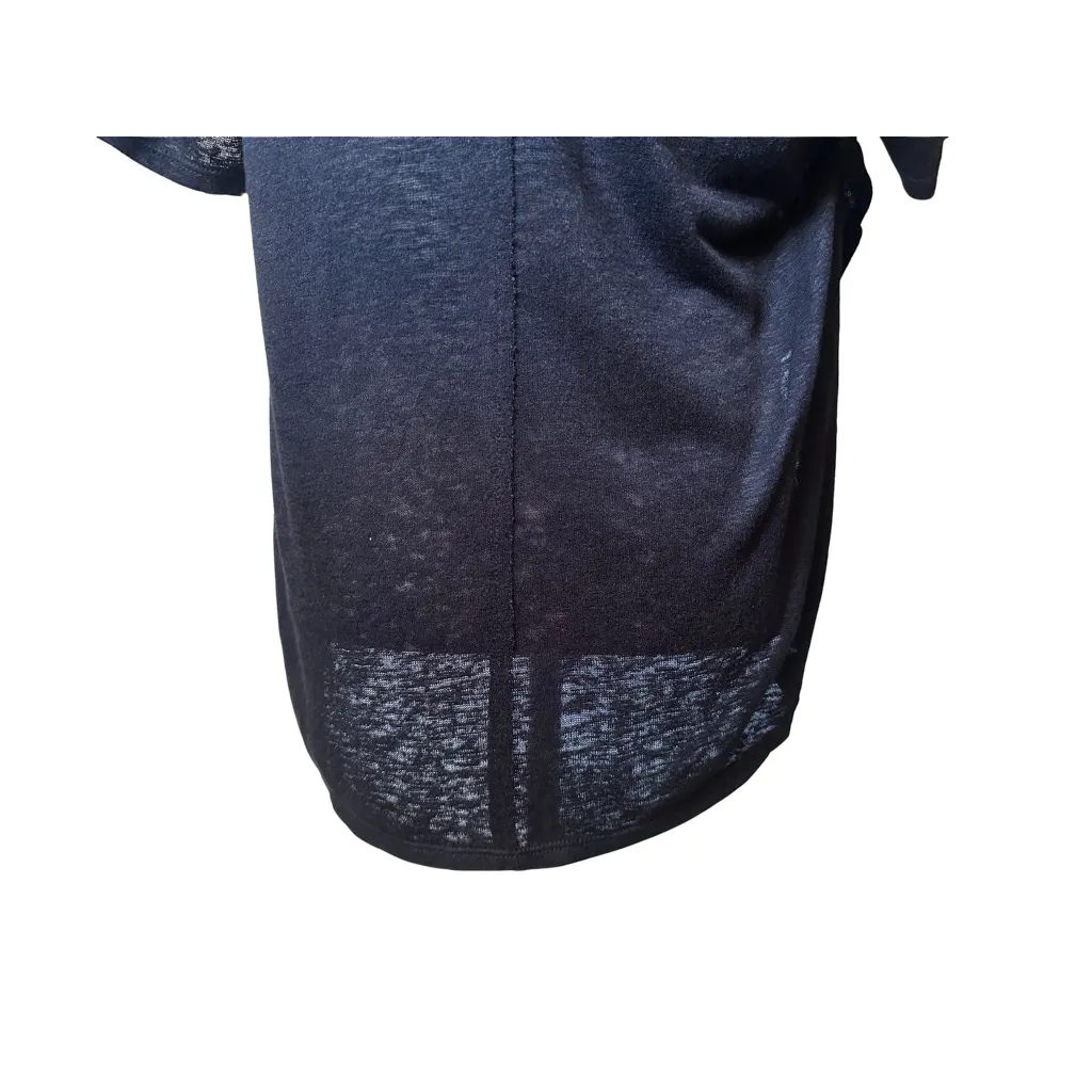 Melrose and Market Size Large Black Sheer Scoop neck Short Sleeve Shirt - Image 10