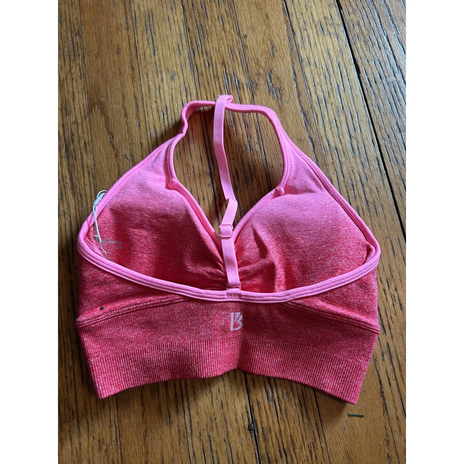 Buffbunny Collection Sports Bra Womens Small Pink Racerback Padded Activewear - Image 3