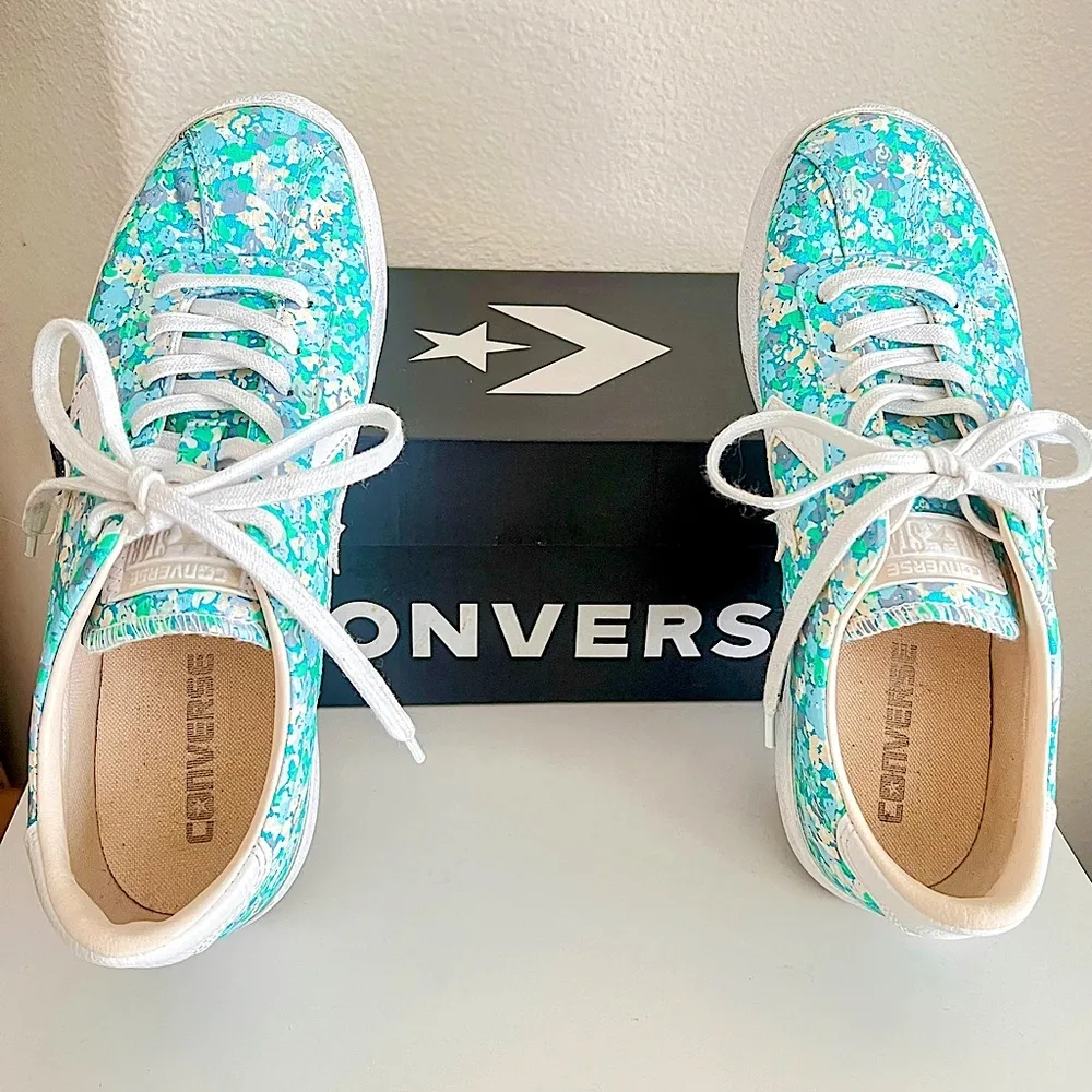 Vintage Converse One Star W/ Box Vibrant Retro Floral Pattern EUC - Image 6