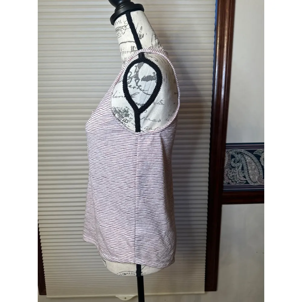 NWT Melrose and Market (Nordstrom Brand) Small Red & White Striped Knit Tank Top - Image 5