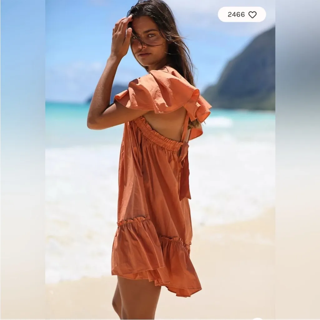 Free People Imogene Dress Terra Ruffle Babydoll Dress XS - Image 6