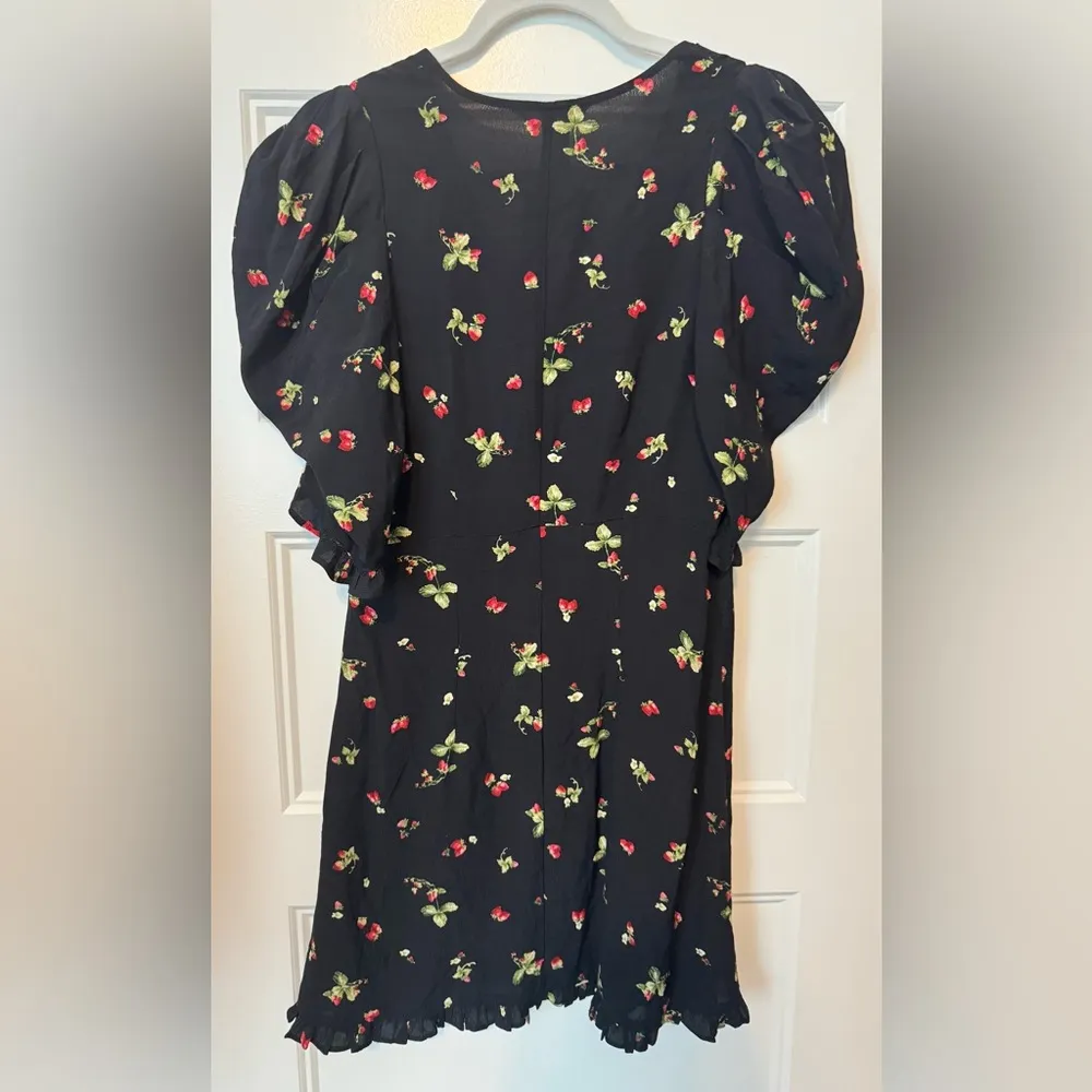 NWT H&M Strawberry Print Dress Size Small - Image 2