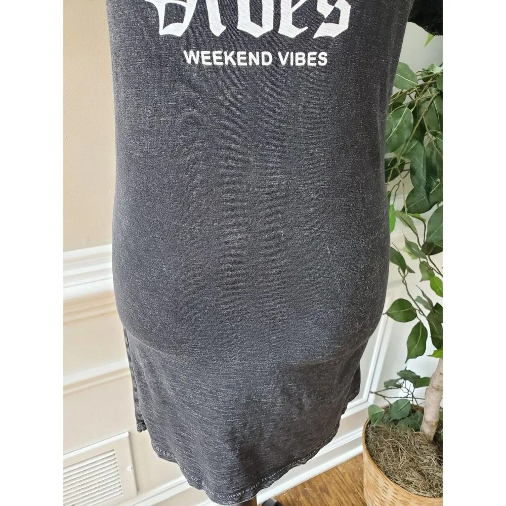 Forever 21 Women Solid Black Cotton One Shoulder Off Pullover Blouse Size Small - Image 3