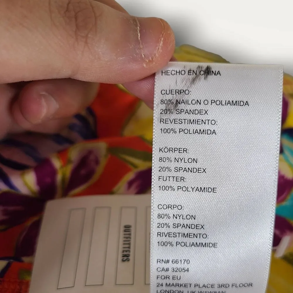 NWT Out From Under Urban Outfitters Floral Bikini Bottoms Strappy Cutouts Size L - Image 8