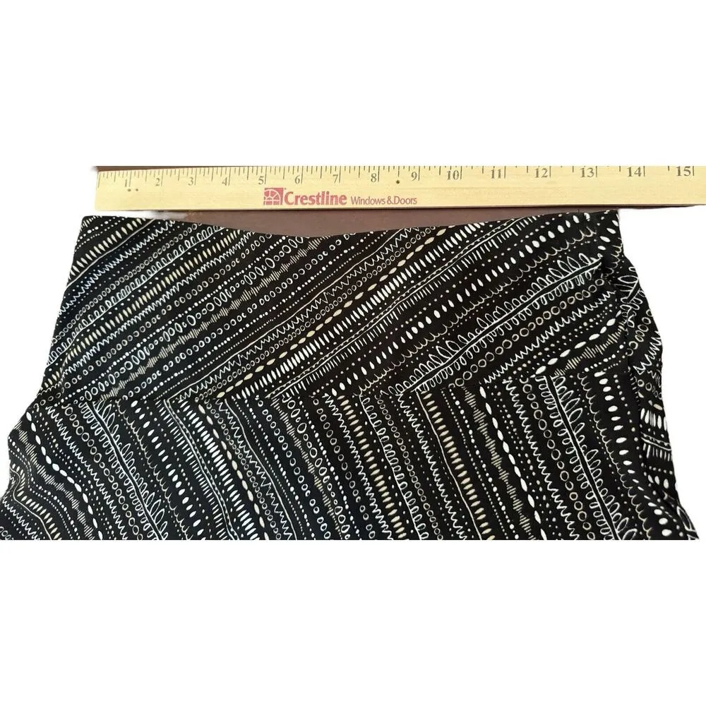 Liz Claiborne Axcess Skirt Womens Small A-line Flare Knee Length Floral Pull On - Image 4