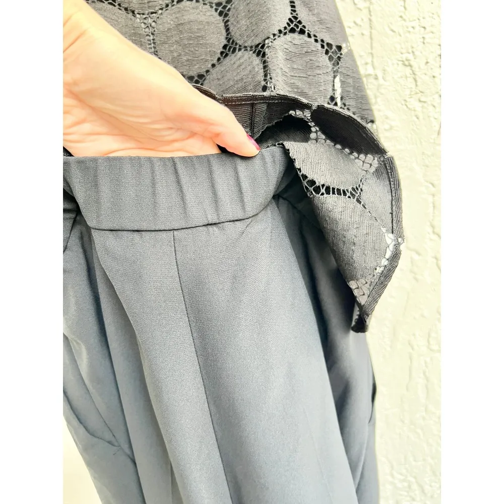 NWT AKRIS Punto Sleeveless Polkadot Straight Leg Jumpsuit Black Women's Size 6 - Image 7