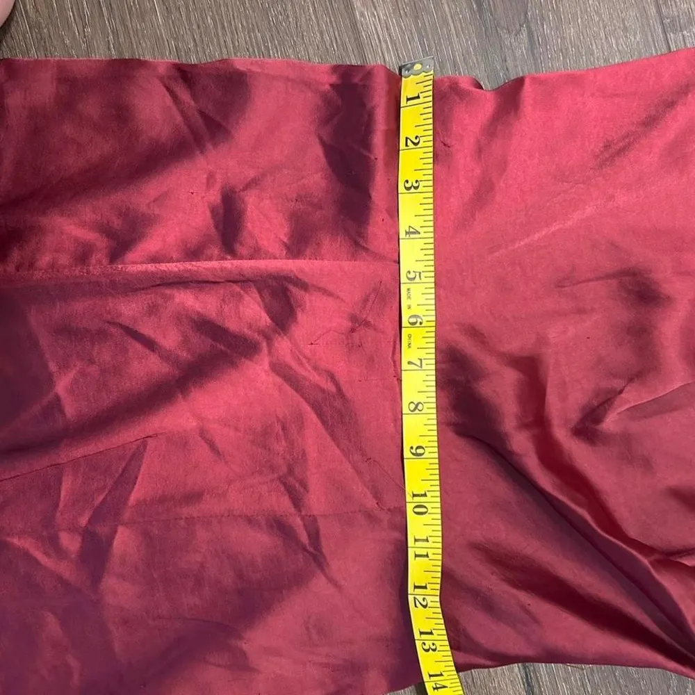 Burgundy one shoulder formal maxi dress Red Size 4 - Image 5