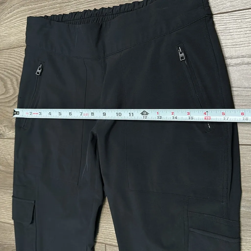 Athleta Chelsea Cargo Mid Rise Black‎ Ankle Pants Size 4 - Image 11