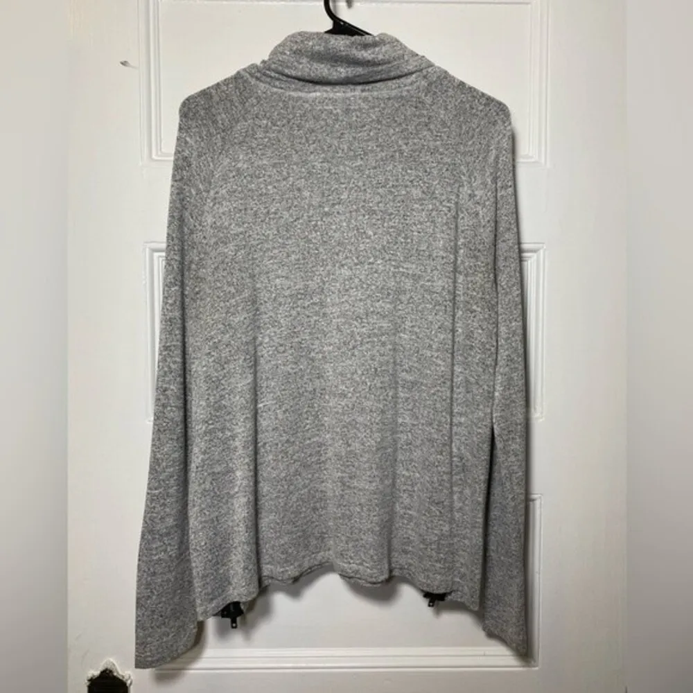 RAG & BONE Camden Side Zip Cowl Neck Pullover Top in Gray Sz Small - Image 10