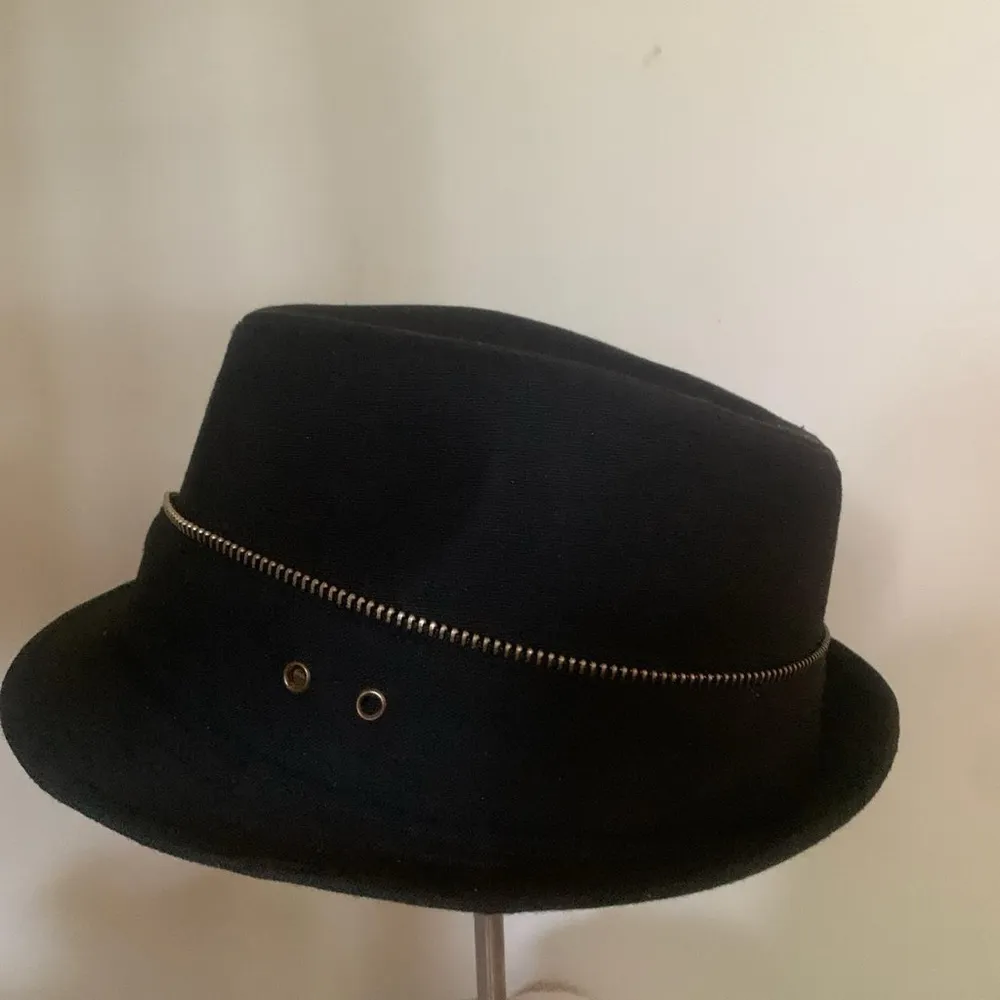 Joe Boxer 100% cotton black unisex fedora hat - Image 2
