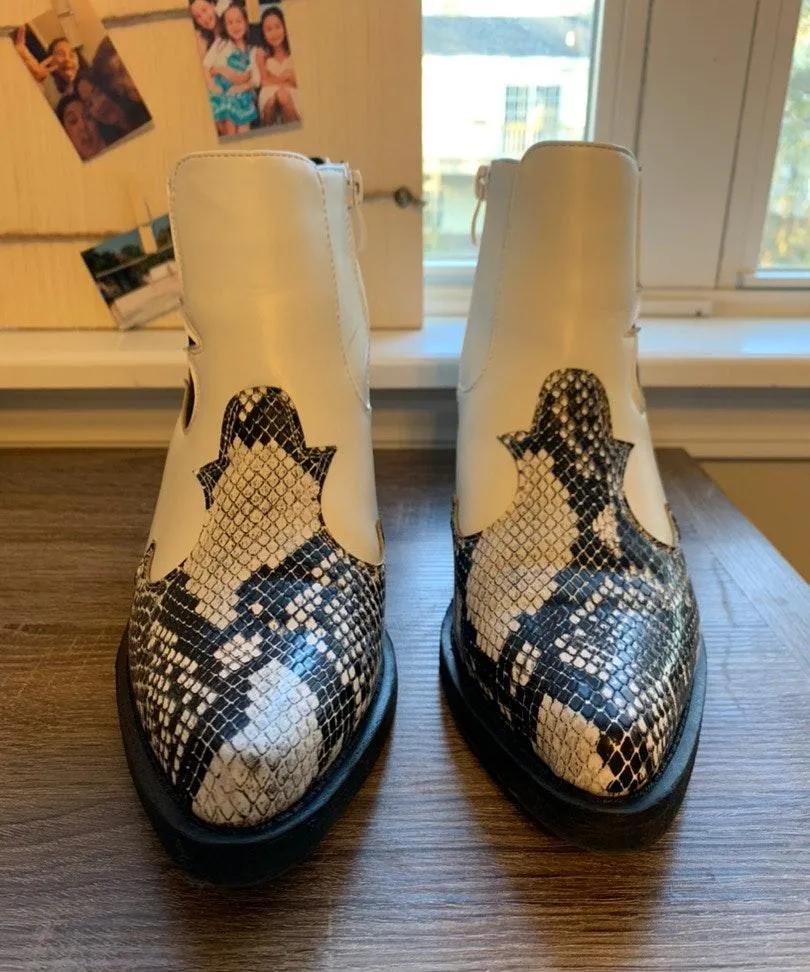 Nasty Gal White Booties  - Image 5