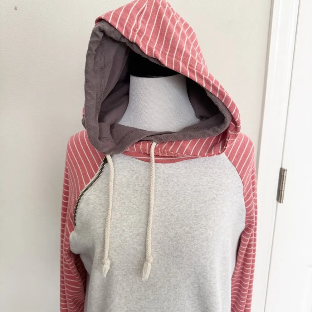 Ampersand Ave Double Hoodie Sweatshirt Size Medium Pink - Image 2