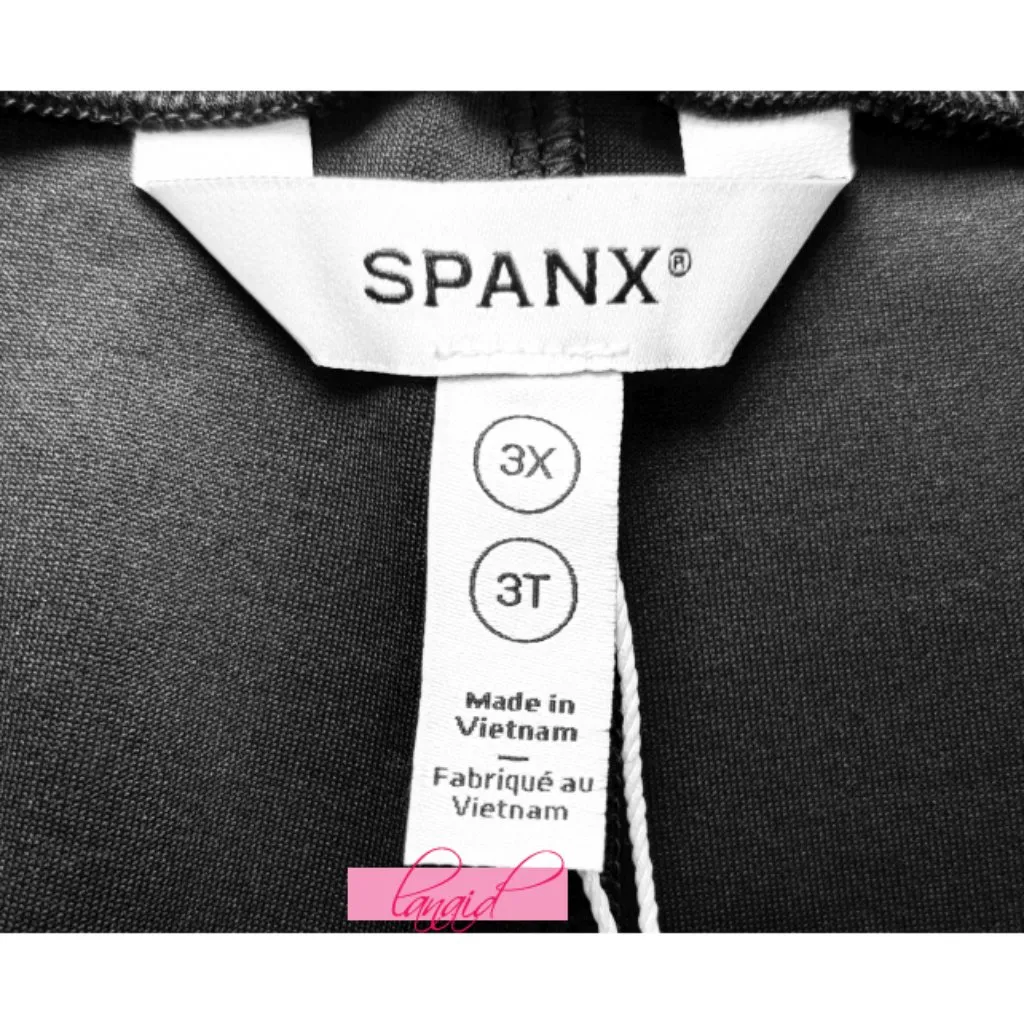 Spanx AirEssentials Striped Track Pant Very Black White High-Rise Waist Wide Leg - Image 10