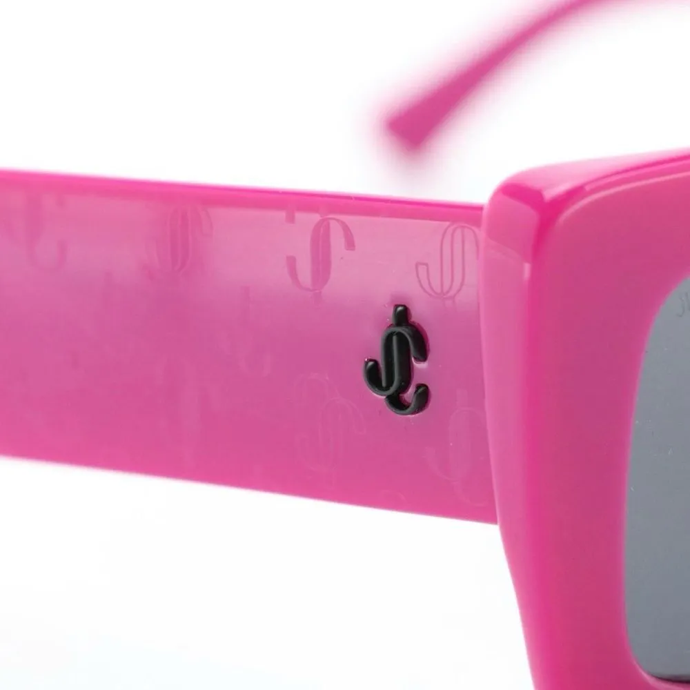 Jimmy Choo  VITA Fuchsia Rectangular Sunglasses - Image 2
