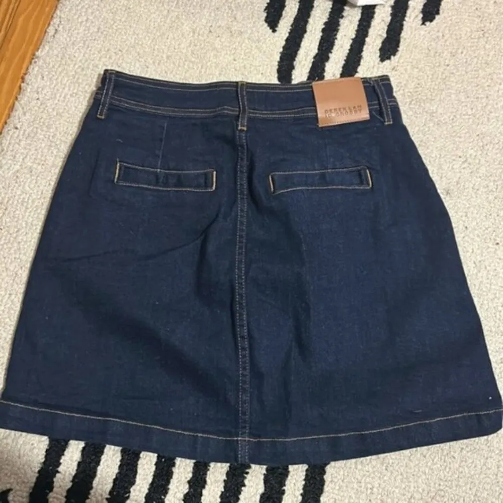 Derek Lam 10 Crosby Dorit Tailored Denim Mini Skirt Size 6/28 Blue - Image 5