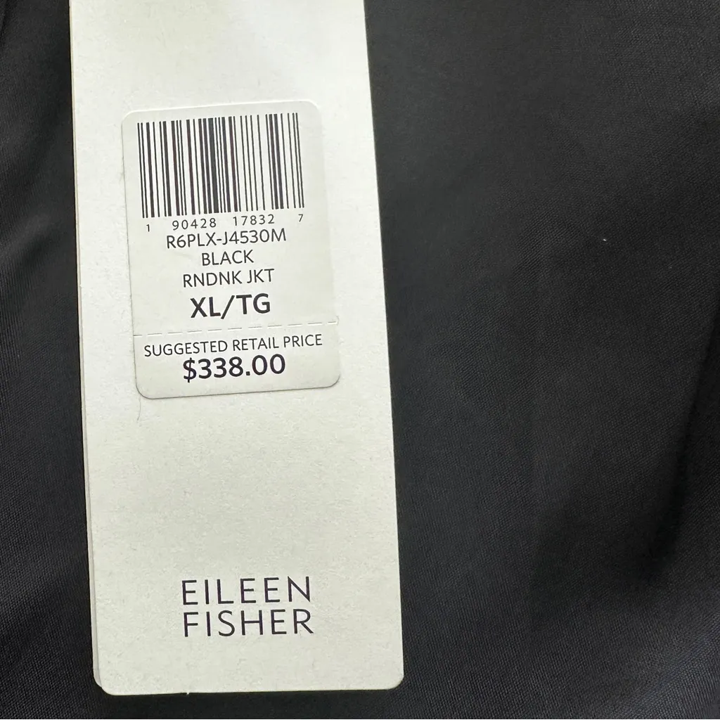 NWT Eileen Fisher Karume Dash Organic Cotton Blazer Collarless preppy classic XL - Image 9