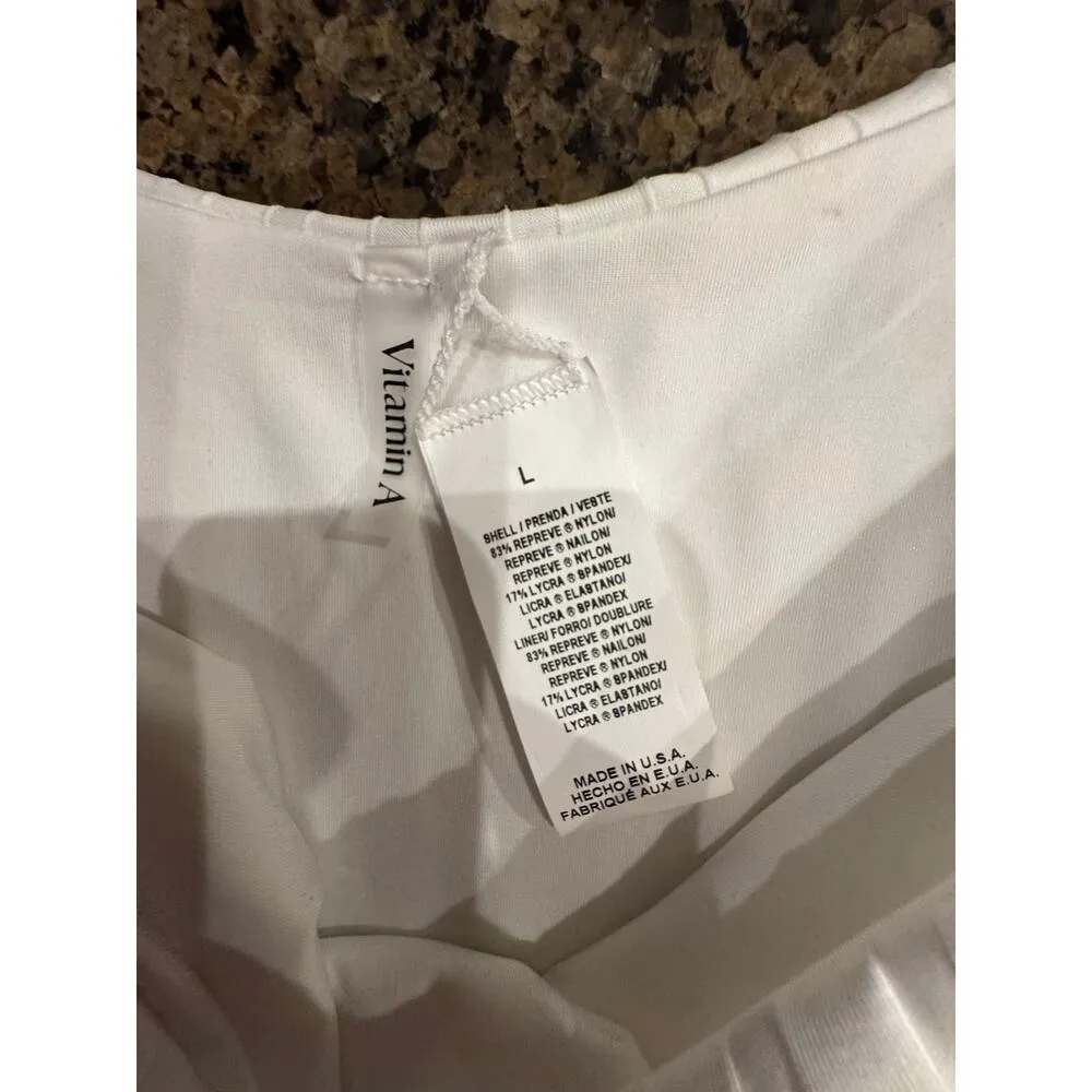 Vitamin A® California High Leg
Bikini Bottoms White Bottom
Swimwear for Women - Image 4