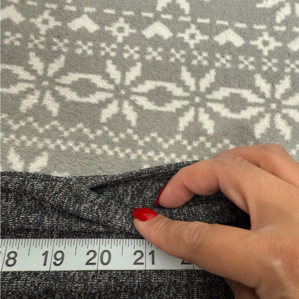 NWT Aritzia Babaton Rico Skirt‎ Marled Gray Long Side Slits Size Medium - Image 10