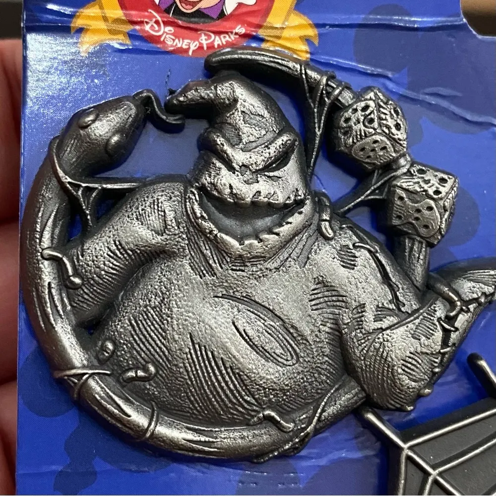 DISNEY Nightmare Before Christmas Jack Skellington & Oogie Boogie Lanyard & Pin - Image 8