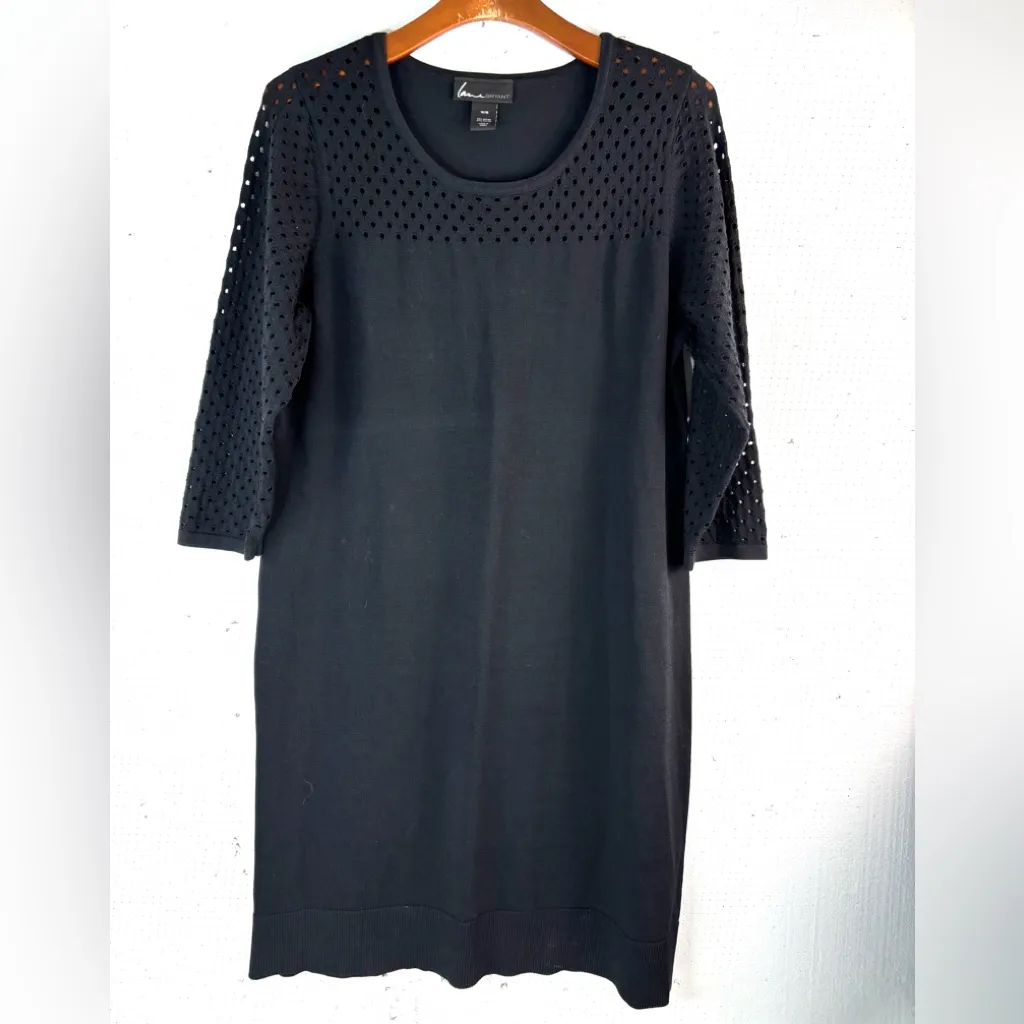 Lane Bryant 14/16 Knit Mini Sweater Dress with Accent Short Sleeves - Image 9