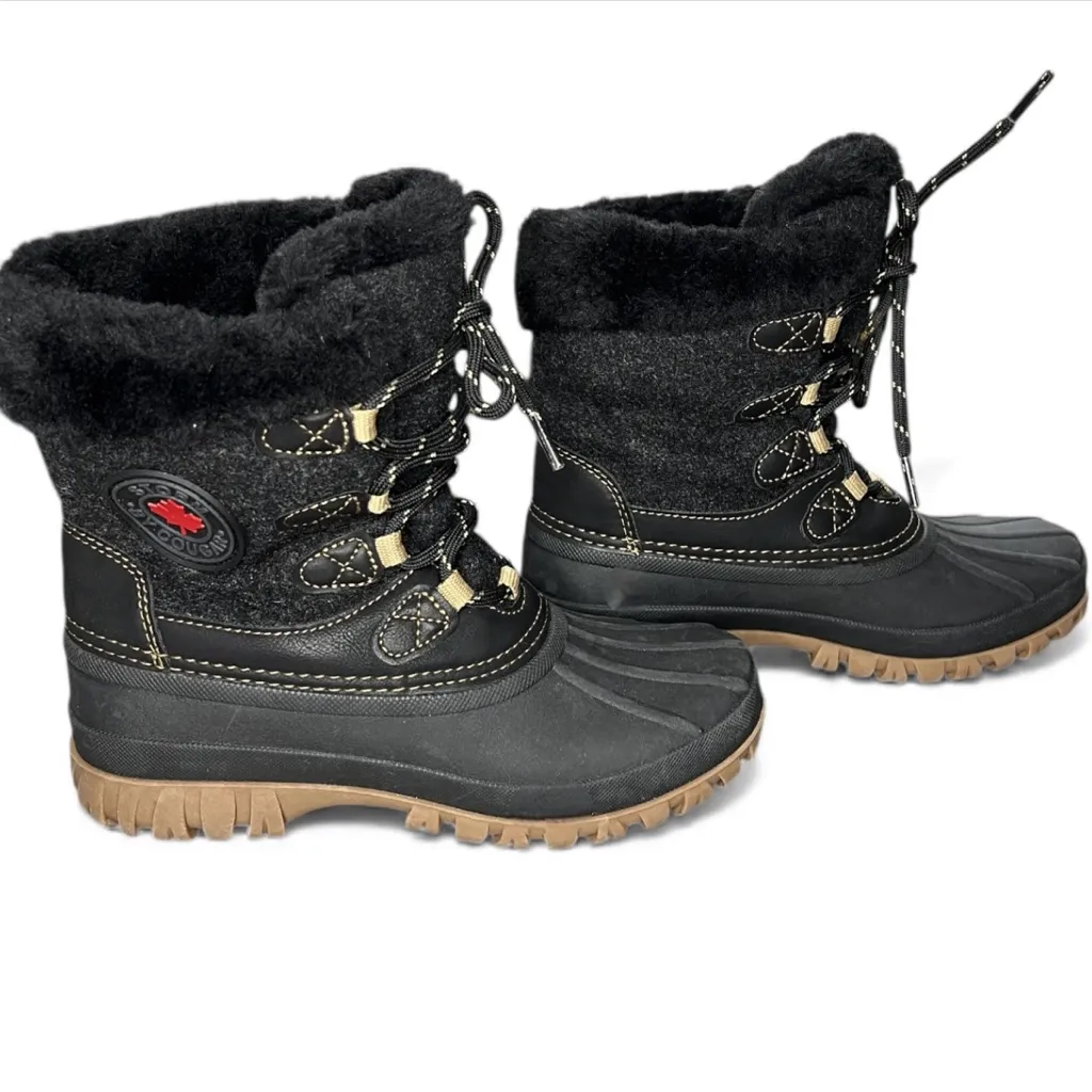 Storm By Cougar Women's Cozy Winter Boot black snow waterproof outdoors Size 6 - Image 4