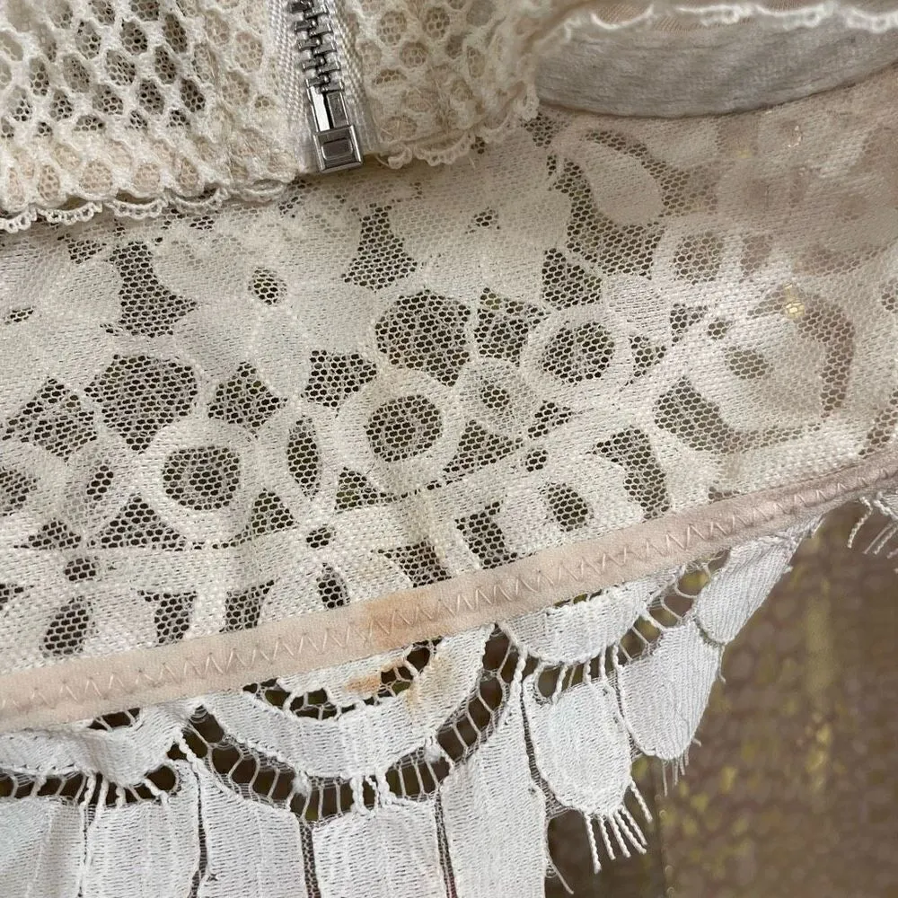 Victorias Secret Ivory White Dream Angels Bridal Long Lined Demi Bra 34C - Image 5