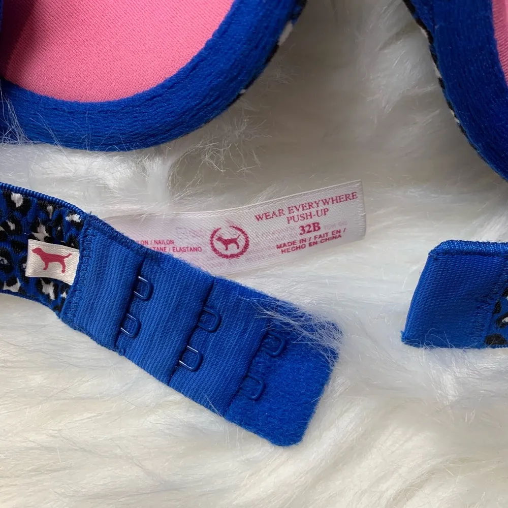 PINK Blue Leopard Wear Everywhere Push-up Bra - Image 5