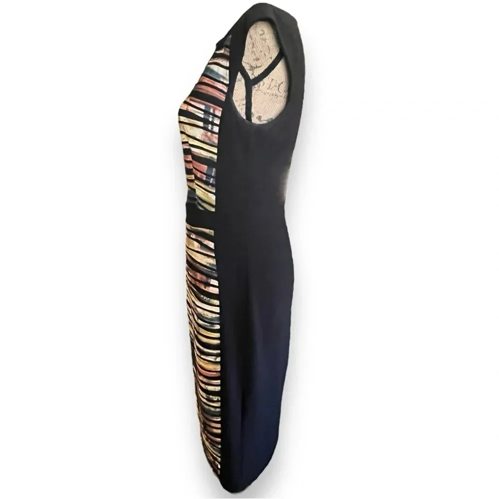 JOSEPH RIBKOFF Women's Black Cap Sleeve Body Con Dress Size 8 | EUC - Image 2