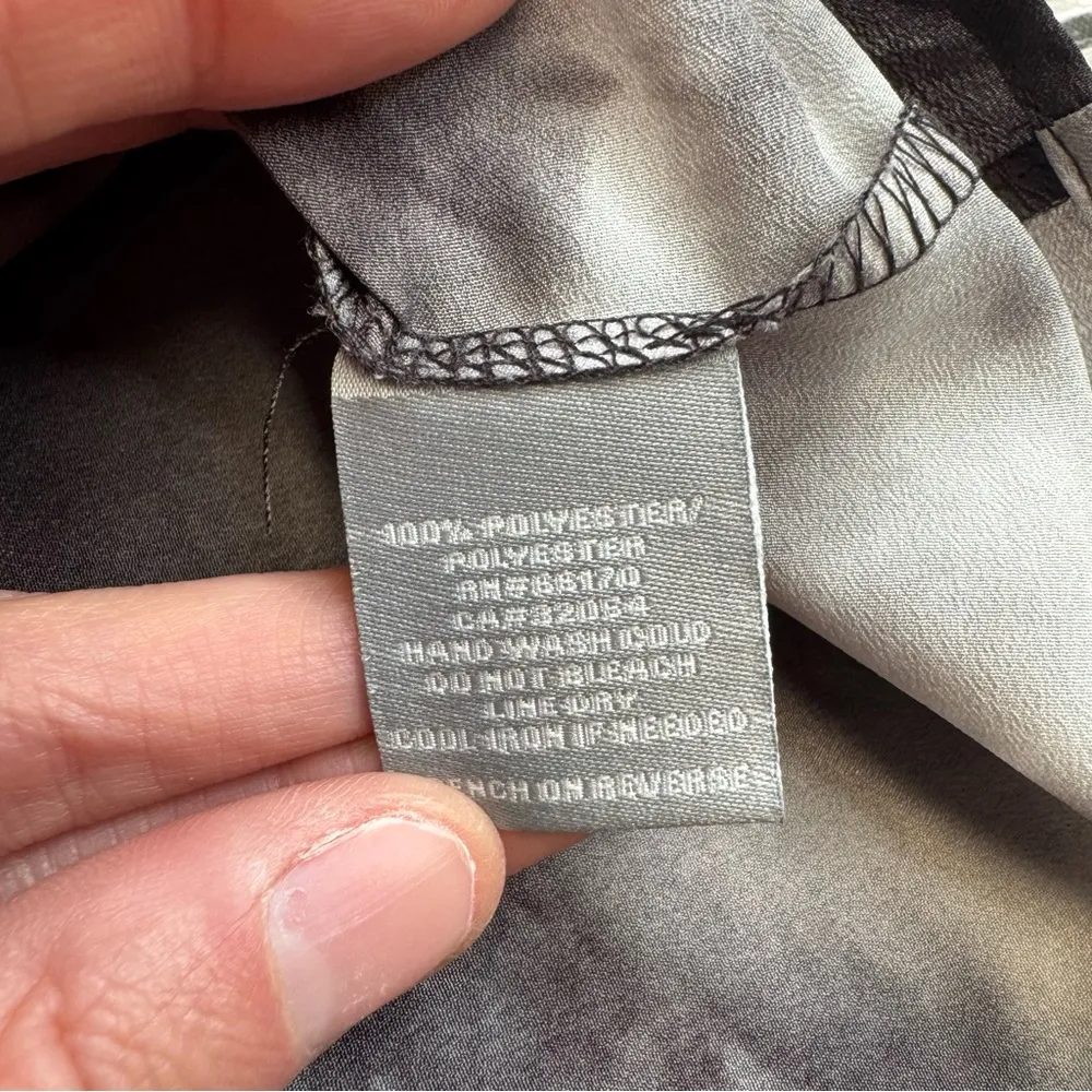 Sparkle & Fade Women's Racerback Tie Dye Tank Top M Med Medium Black White Grey - Image 7