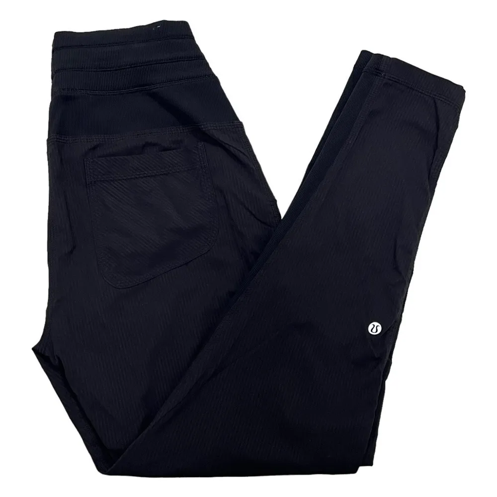 Lululemon Street To Studio Pant Unlined Black High Rise Athletic Pants Size 2 - Image 6