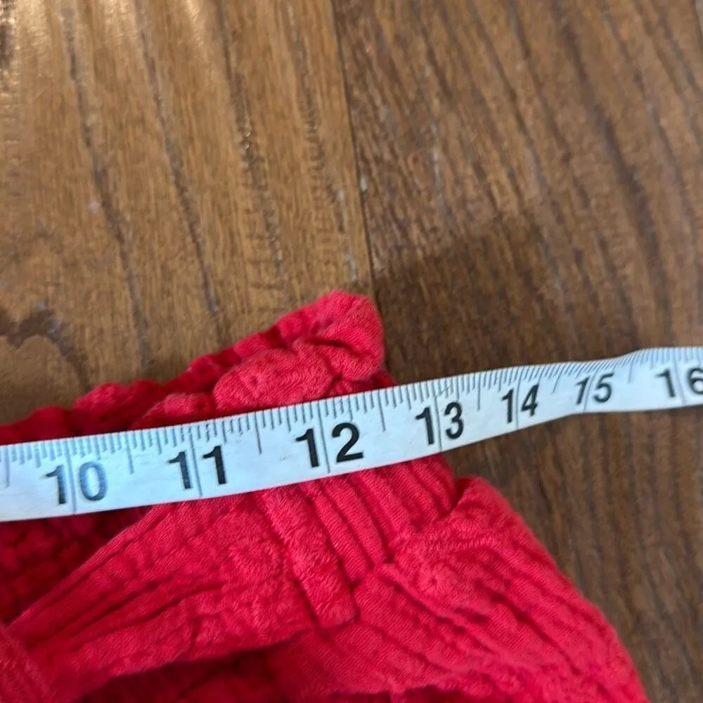 Knox Rose red eyelet gauze the waist shorts size M - Image 5