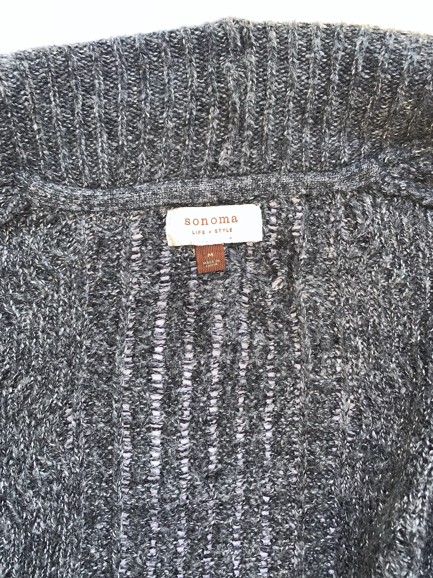 Wrap Grey Knit Sweater - Image 5