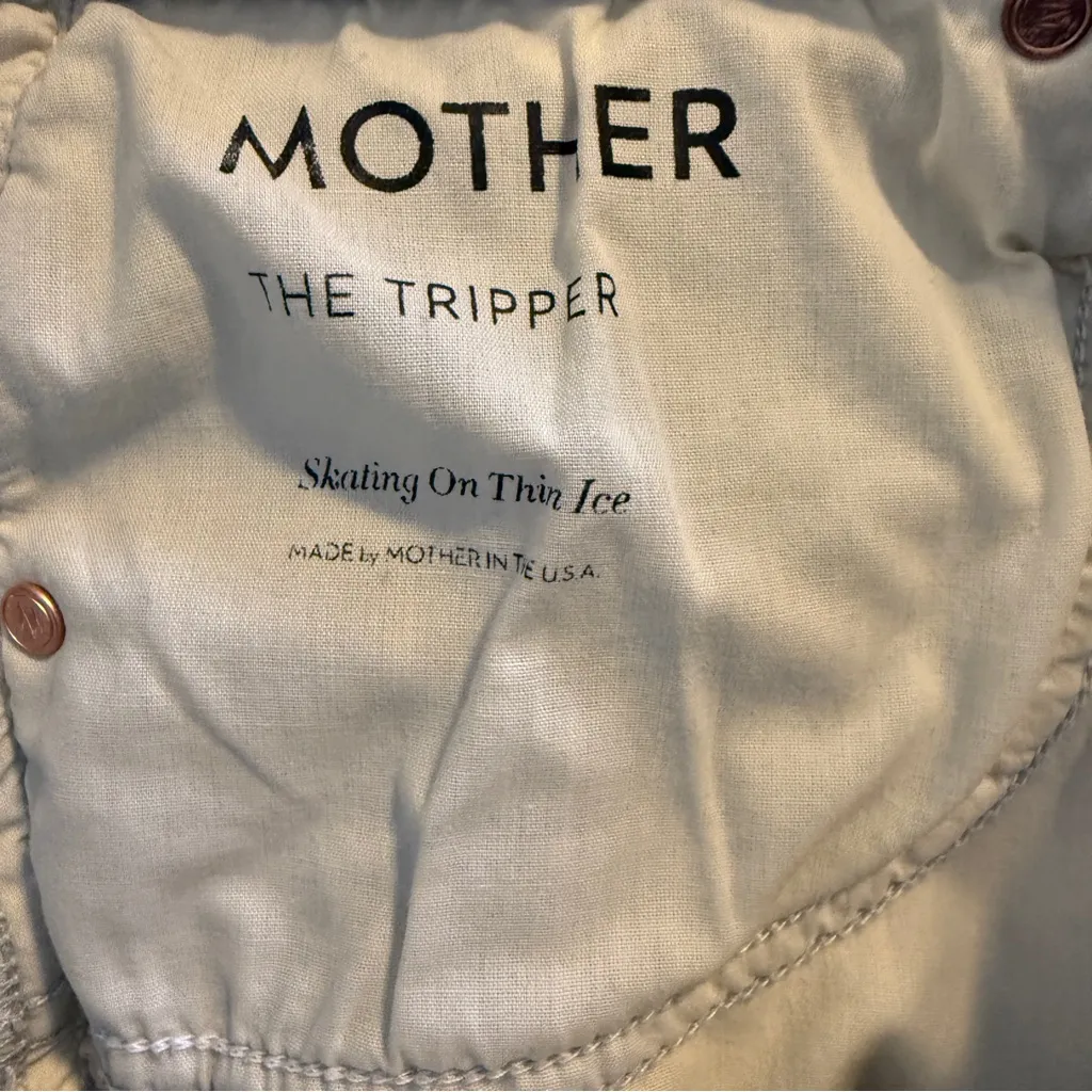 MOTHER The Tripper Skating On Thin Ice Jeans 28 Blue Size 25 - Image 10