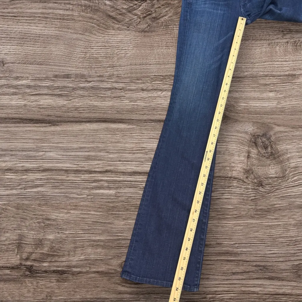 RICH & SKINNY Biker Dark Wash Bootcut Jeans Cut A1167 Size 28 - Image 10