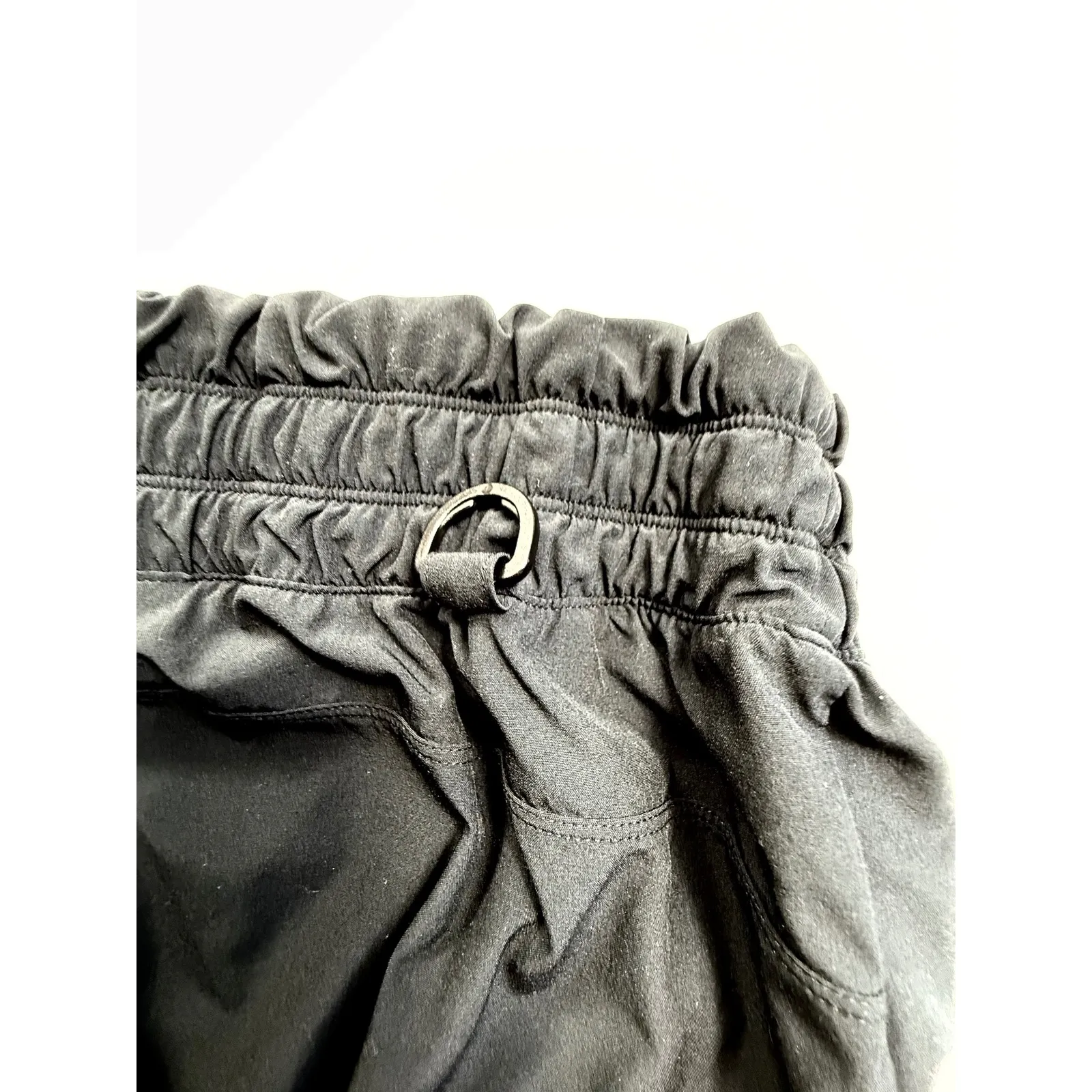 Zella‎ Black Wide Leg Crop Pants Women's Medium Elastic Waist Workout Athleisure - Image 10