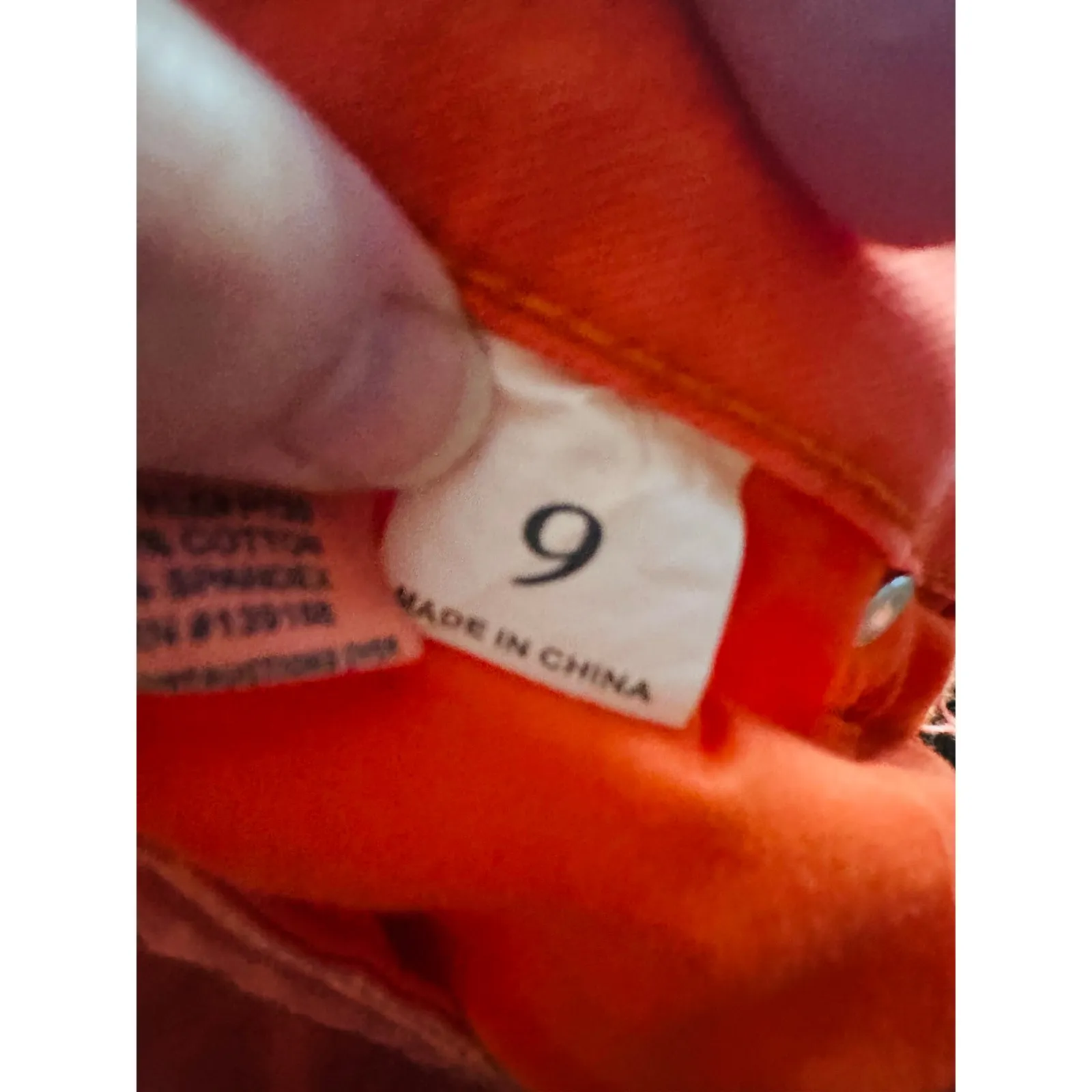 Vintage SPECIAL A Orange Cotton Spandex Blend Low Rise Skinny Jeans size 9 - Image 11