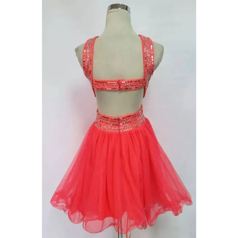 BLONDIE NITES Pink Cocktail Party Prom Dress - Image 2