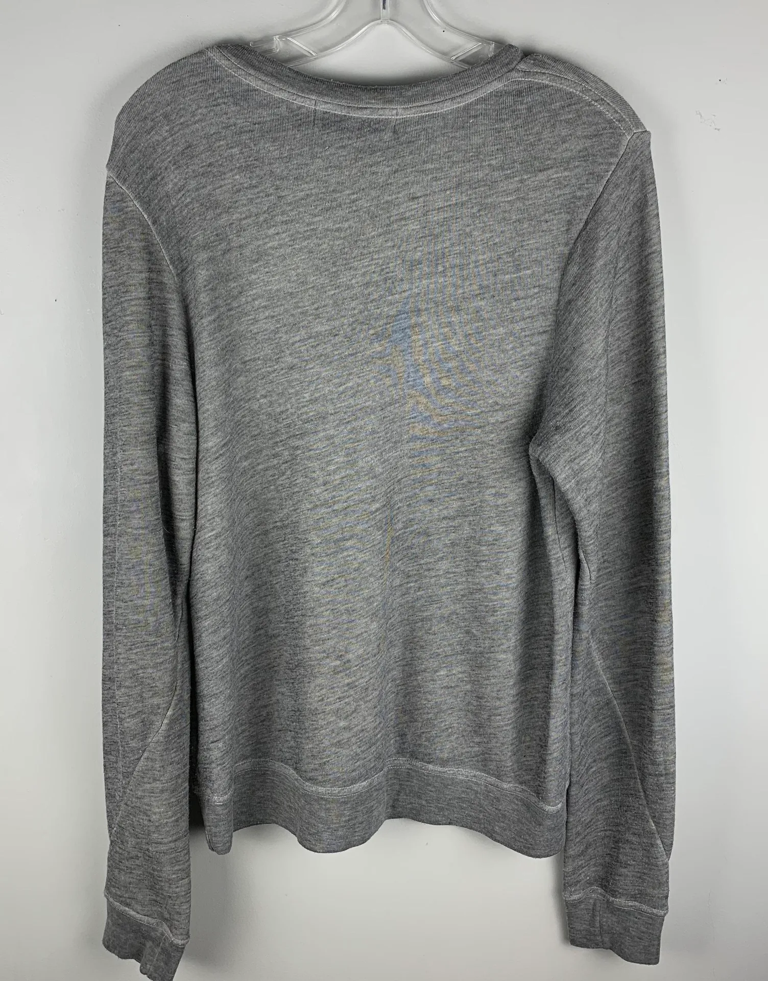 More Than Pizza Gray V-Neck Sweatshirt - Image 4